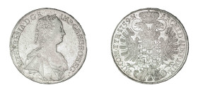 Holy Roman Empire, Maria Theresia, 1740-1780. Taler, 1759, Hall mint, 28.00g (KM1816; Dav. 1121).

Strong details with abundant lustre on the reverse,...