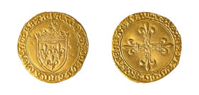France, Charles VIII, 1483-1498. AV Ecu d’ Or au soleil, ND, 3.48g (Fr. 318).

Attractive golden tone, strong details with some insignificant marks on...