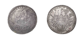 German States, Wurzburg, Christoph Franz von Hutten, 1724-1729. Taler, 1728, 28.81g (KM283; Dav. 2886).

Exquisite portrait and coat of arms, sharp de...
