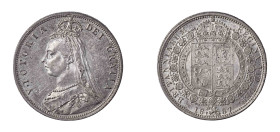 Great Britain, Victoria, 1837-1901. Halfcrown, 1887, London mint, 14.13g (KM764; S-3924).

Lustrous example with very sharp details, light grey tone, ...