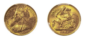 Great Britain, Victoria, 1837-1901. AV 1/2 Sovereign, 1901, London mint (KM784; S-3878; Fr. 397).

Fully lustrous, fabulous details and mesmerising su...