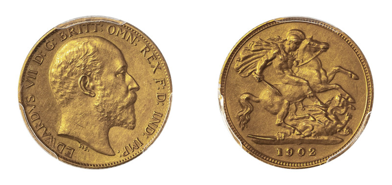 Great Britain, Edward VII, 1901-1910. AV Matte Proof 1/2 Sovereign, 1902, London...