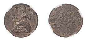 Ionian Islands, British Administration, 1809-1863. 2 Lepta, 1819, variety with rotation 25° (KM31).

Superb with exceptional red-brown patina and proo...
