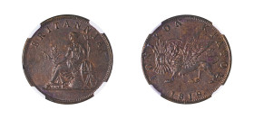 Ionian Islands, British Administration, 1809-1863. Obol, 1819, (KM32).

Brown chocolate patina with red highlights, outstanding details and underlying...