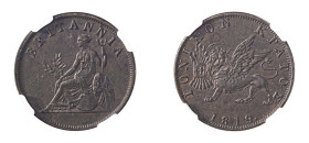 Ionian Islands, British Administration, 1809-1863. Obol, 1819, (KM32).

Attractive brown patina with very strong details.  Graded AU55BN NGC.