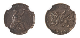 Ionian Islands, British Administration, 1809-1863. Lepton, 1848, (KM34).

Attractive brown patina and strong details, scarce date.  Graded AU58BN NGC....
