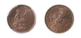 Ionian Islands, British Administration, 1809-1863. Lepton, 1851, (KM34).

Magnificent lustrous example with red-brown patina on both sides, exceptiona...