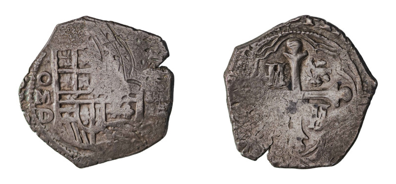 Mexico, Philip III, 1598-1621. Cob 2 Reales, undated, Mexico City mint, assayer ...