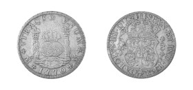 Mexico, Charles III, 1760-1788. 8 Reales, 1770 Mo FM, Mexico City mint, assayer FM 26.62g (KM105).

A couple of small scratches on the reverse and uni...