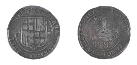 Spain, Ferdinand and Isabella, 1474-1504. Cob 4 Reales, ND (1474-1504) S*, Seville mint, 13.59g (Cal-561).

Old grey cabinet tone.  Graded AU55 PCGS....