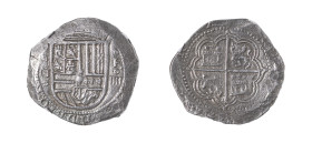 Spain, Philip II, 1556-1598. Cob 4 Reales, ND (1576-87) G Fo, Granada mint (KM -; Cal. 484)

Excellent details, value and mint marks clearly visible. ...