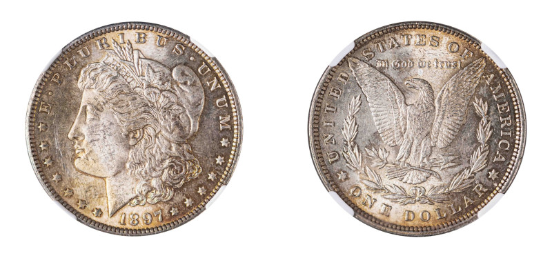 USA. Dollar, 1897, "Morgan Dollar", Philadelphia mint (KM110).

Strong details w...