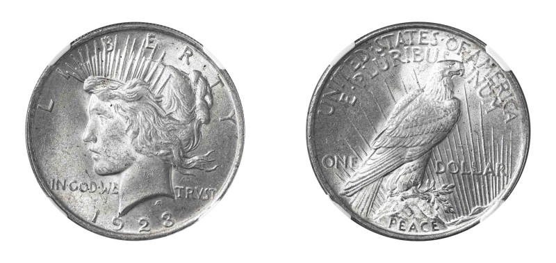 USA. Dollar "Peace Dollar", 1923, Philadelphia mint (KM150).

Very strong detail...