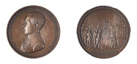 Austria, Franz Josef I, 1848-1916. Medal, 1850) Commemorating the Construction of the Vienna-Trieste Railroad, by A. Faeris, 58mm (Wurzb.-2456; Hauser...