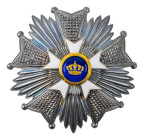 Belgium. Order of the Crown, Grand Officer's breast Star, in silver gilt and enamels, diameter 83mm.

Extremely fine.