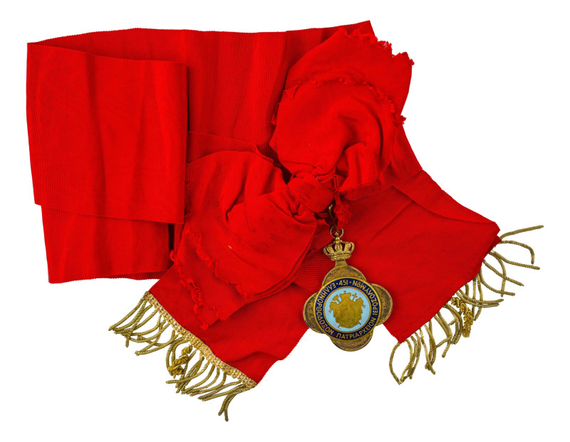 Greece. Grand Cross of the Greek Orthodox Patriarchate of Jerusalem, bronze and ...
