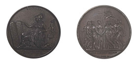 Greece, Ionian Islands, British Administration, 1809-1863. Bronze medal, 1817, for the Ionian Islands Constitution.

Brown chocolate patina, strong ...
