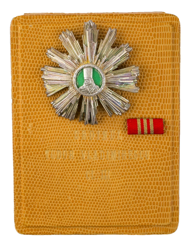 Romania. Order of Tudor Vladimirescu, 3rd class, in silver and enamels, 67mm.

I...