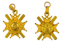 Serbia. Order of the Cross of Takovo, Knight, In bronze gilt . Dimensions 35 mm x 41 mm (without ribbon)

Extremely fine.