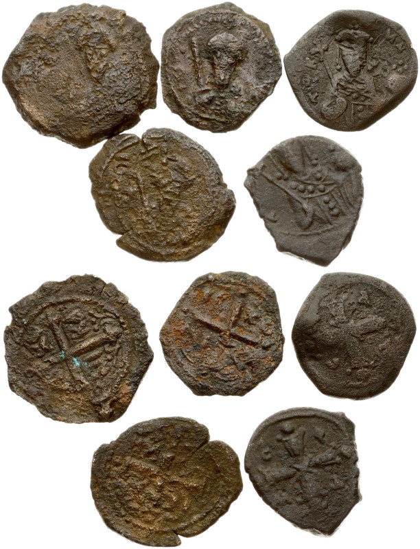 Byzantine Empire. Nummus ND. Copper 18.34 g. Lot of 5 Coins