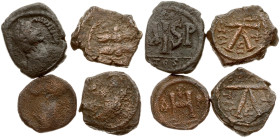 Byzantine 8 - 20 Nummi ND Lot of 4 Coins