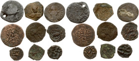 Byzantine-Orient Nummus - Fels ND Lot of 9 Coins
