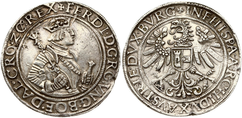 Holy Roman Empire, Tyrol. Ferdinand I (1519-1564). Taler ND Hall. Silver 28.54 g...