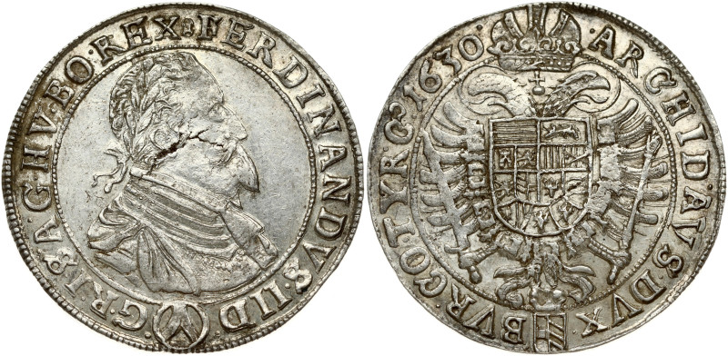 Holy Roman Empire, Austria. Taler 1630 Vienna. Ferdinand II (1619-1637). Silver ...