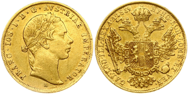 Austria. Franz Joseph I (1848-1916). Ducat 1859 A. Gold 3.44 g. KM-2263.