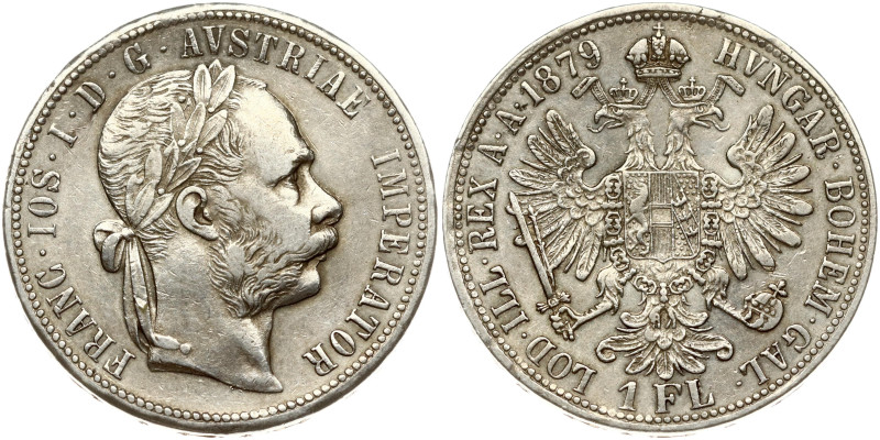 Austria. Franz Joseph I (1848-1916). 1 Florin 1879. Silver 12.31 g. KM-2222.