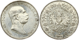 Austria 5 Corona 1909