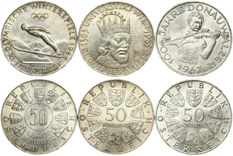 Austria 50 Schilling (1964-1967) Commemorative issue. Winter Olympics Innsbruck;...