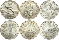 Austria 50 Schilling (1964-1967) Commemorative issue Lot of 3 Coins