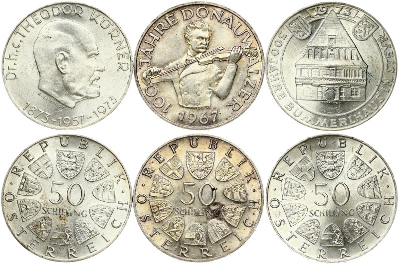 Austria 50 Schilling (1967-1973) Commemorative issue. 100th Anniversary of the B...
