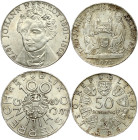 Austria 50 & 100 Schilling (1974-1976) Commemorative issue Lot of 2 Coins