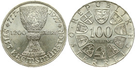 Austria 100 Schilling 1977 1200th Anniversary of Kremsmünster Monastery
