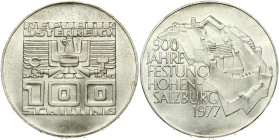Austria 100 Schilling 1977 900th Anniversary of Hohensalzburg Fortress