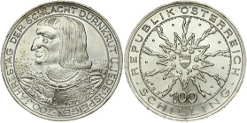 Austria 100 Schilling 1978 700th Anniversary of the Battle of Durnkrut and Jedenspeigen