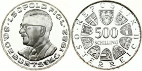 Austria 500 Schilling 1982 80th Anniversary - Birth of Leopold Figl