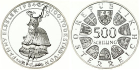 Austria 500 Schilling 1984 Centennial - Death of Fanny Elssler
