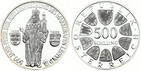 Austria 500 Schilling 1985 500th Anniversary - Canonization of Leopold III