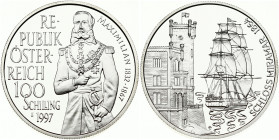 Austria 100 Schilling 1997 Emperor Maximilian