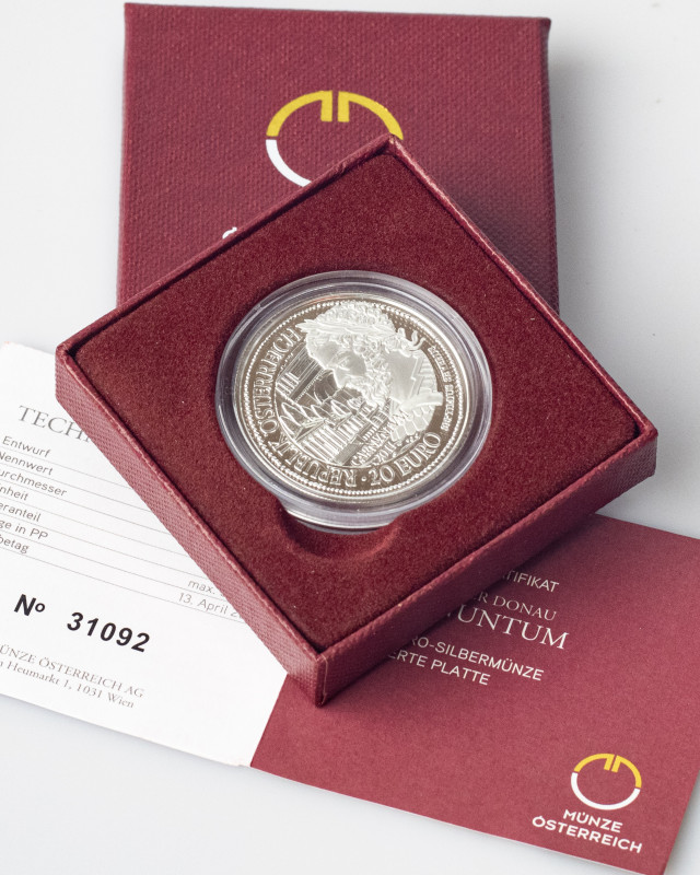 Austria 20 Euro 2011 Carnuntum. Rome of the Danube - Carnuntum. Silver .900, 20....