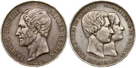 Belgium 5 Francs 1853 Marriage