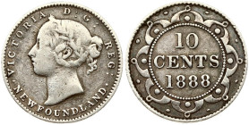 Canada Newfoundland 10 Cents 1888