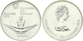 Canada 5 Dollars 1974 Rowing