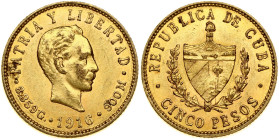 Cuba 5 Pesos 1916