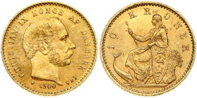 Denmark 10 Kroner 1900 VBP