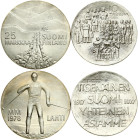 Finland 10 Markkaa 1977  & 25 Markkaa 1978 Lot of 2 Coins
