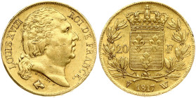 France 20 Francs 1817 W